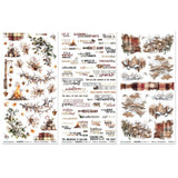 49 And Market - Timber & Tweed - Rub-On Transfer Set 6"X12" - Essential