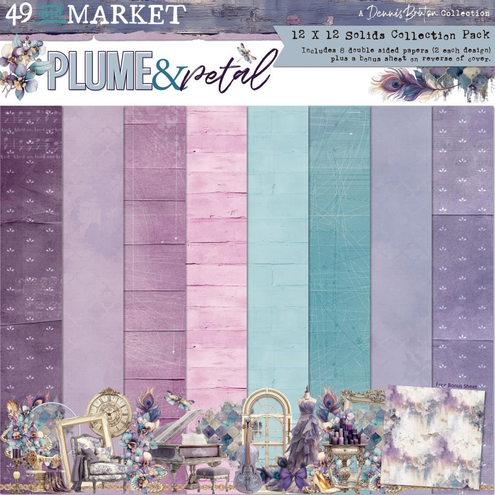 49 And Market - Plume & Petal - Collection Pack 12"X12" - Solids