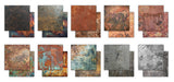 Craft Consortium - The Essential Craft Papers - 8 x 8 Paper Pad - Metal Textures