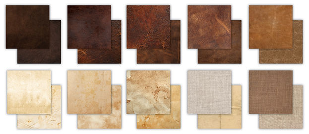 Craft Consortium - The Essential Craft Papers - 6 x 6 Paper Pad - Leather Bound