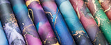 Craft Consortium - The Essential Craft Papers - 6 x 6 Paper Pad - Ink Drops - Midnight
