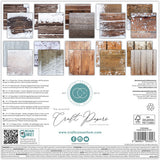 Craft Consortium - The Essential Craft Papers - 12 x 12 Paper Pad - Frosted Wood