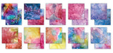 Craft Consortium - The Essential Craft Papers - 8 x 8 Paper Pad - Ink Drops - Vivid