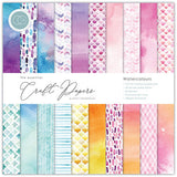 Craft Consortium - The Essential Craft Papers - 12 x 12 Paper Pad - Watercolours
