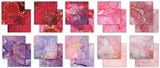 Craft Consortium - The Essential Craft Papers - 12 x 12 Paper Pad - Ink Drops - Rose
