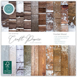 Craft Consortium - The Essential Craft Papers - 6 x 6 Paper Pad - Frosted Wood