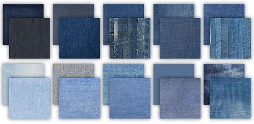 Craft Consortium - The Essential Craft Papers - 12 x 12 Paper Pad - Denim Textures
