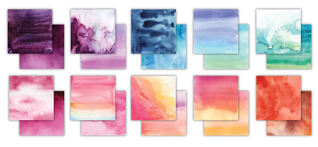 Craft Consortium - The Essential Craft Papers - 6 x 6 Paper Pad - Ombré