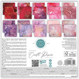 Craft Consortium - The Essential Craft Papers - 6 x 6 Paper Pad - Ink Drops - Rose 2