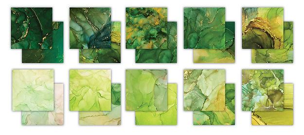 Craft Consortium - The Essential Craft Papers - 12 x 12 Paper Pad - Ink Drops - Organic