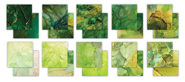 Craft Consortium - The Essential Craft Papers - 6 x 6 Paper Pad - Ink Drops - Organic