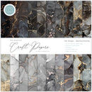 Craft Consortium - The Essential Craft Papers - 12 x 12 Paper Pad - Ink Drops - Monochrome