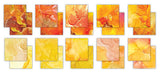 Craft Consortium - The Essential Craft Papers - 12 x 12 Paper Pad - Ink Drops - Sunset