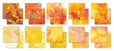 Craft Consortium - The Essential Craft Papers - 6 x 6 Paper Pad - Ink Drops - Sunset