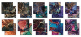 Craft Consortium - The Essential Craft Papers - 6 x 6 Paper Pad - Ink Drops - Midnight