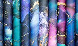 Craft Consortium - The Essential Craft Papers - 6 x 6 Paper Pad - Ink Drops - Midnight