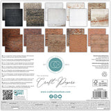 Craft Consortium - The Essential Craft Papers - 12 x 12 Paper Pad - Brick Textures 2