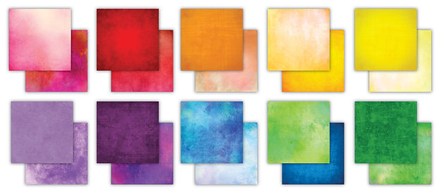 Craft Consortium - The Essential Craft Papers - 12 x 12 Paper Pad - Over the Rainbow