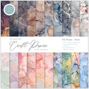Craft Consortium - The Essential Craft Papers - 12 x 12 Paper Pad - Ink Drops - Dusk
