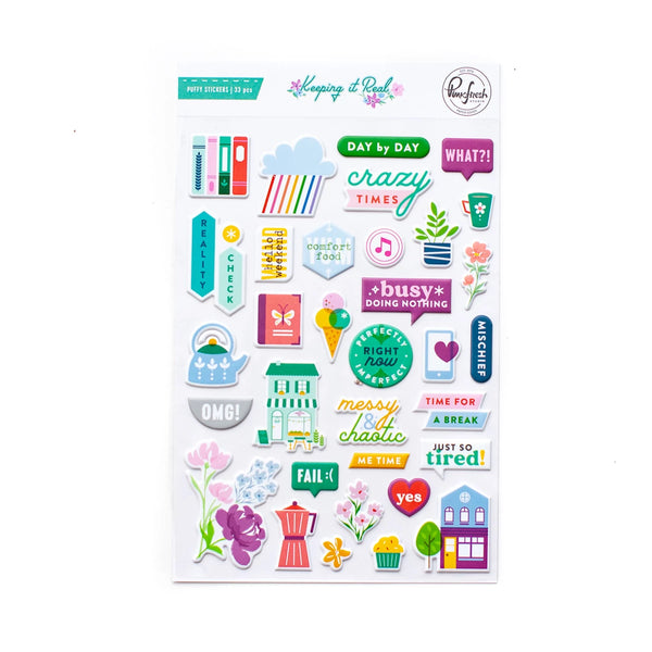 Pinkfresh Studio - Keeping it Real - Puffy Sticker