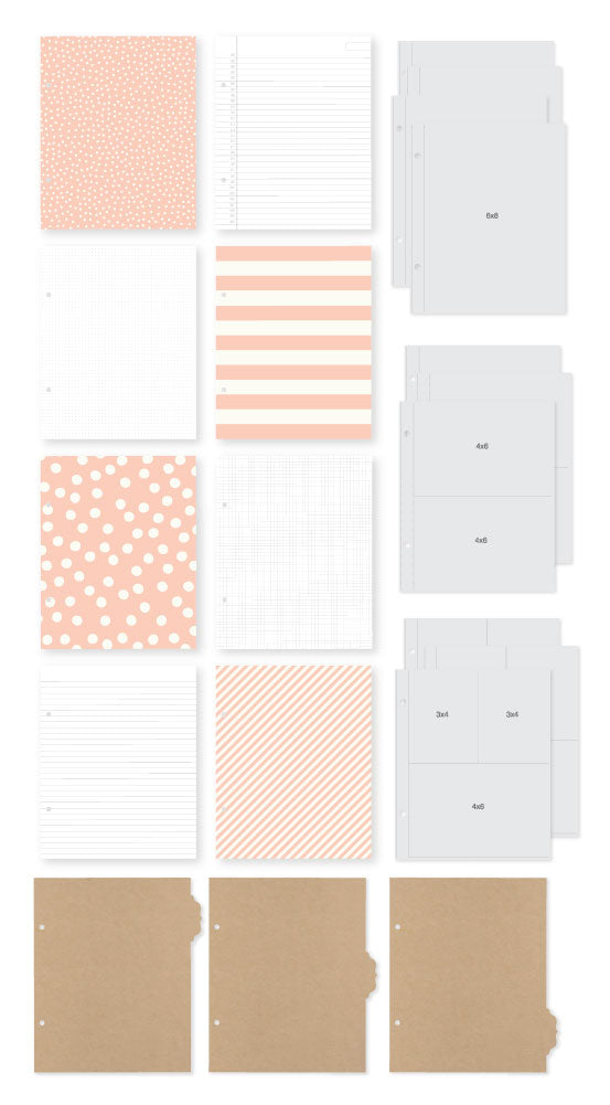 Simple Stories - Sn@p! Binder 6"X8" - Blush