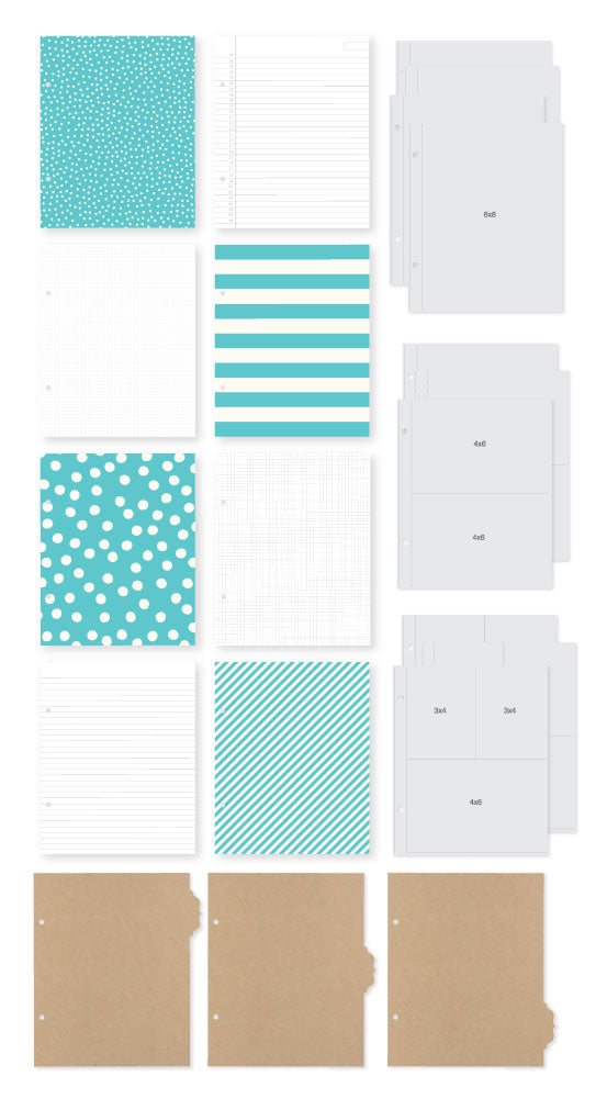 Simple Stories - Sn@p! Binder 6"X8" - Teal