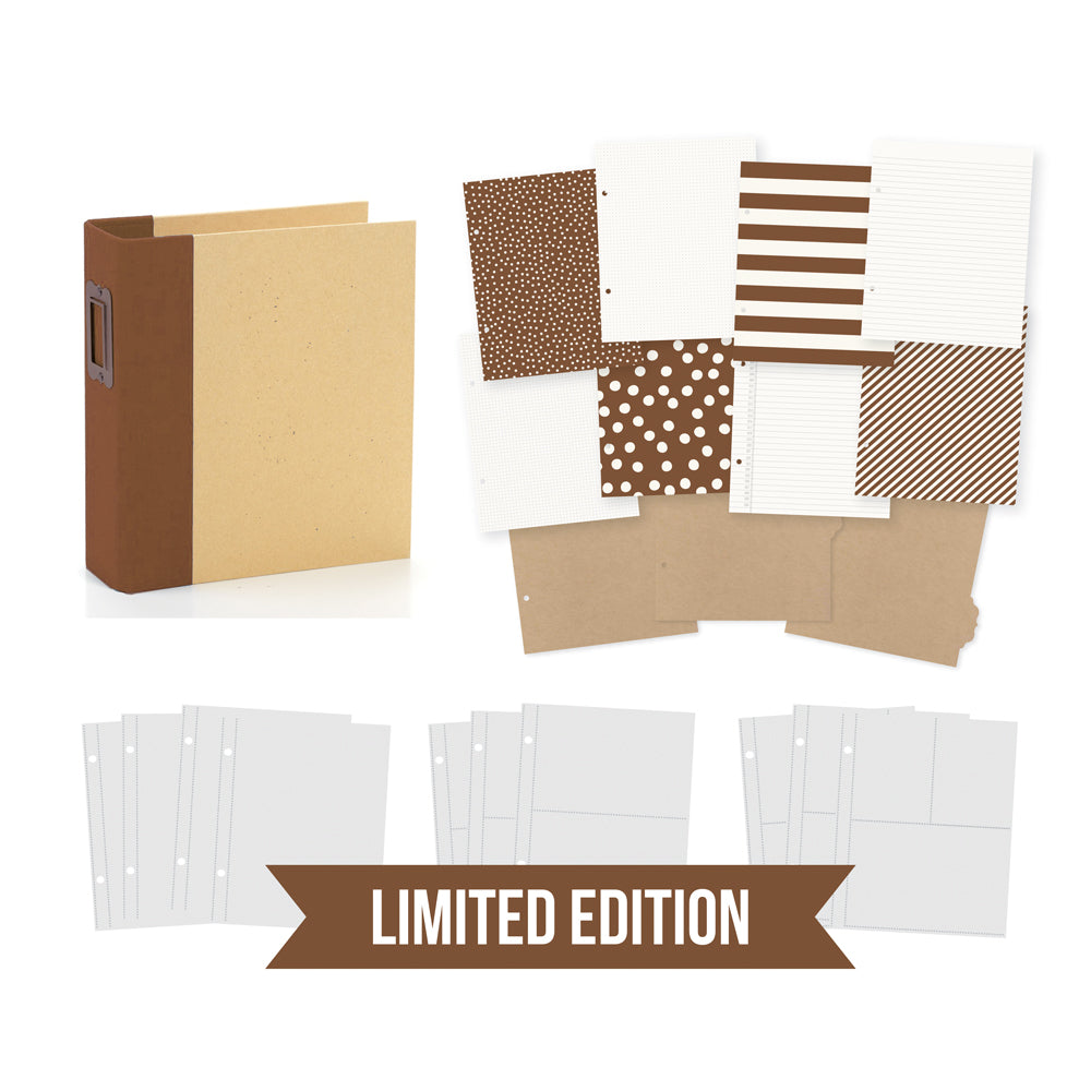Simple Stories - Sn@p! Binder 6"X8" - Brown