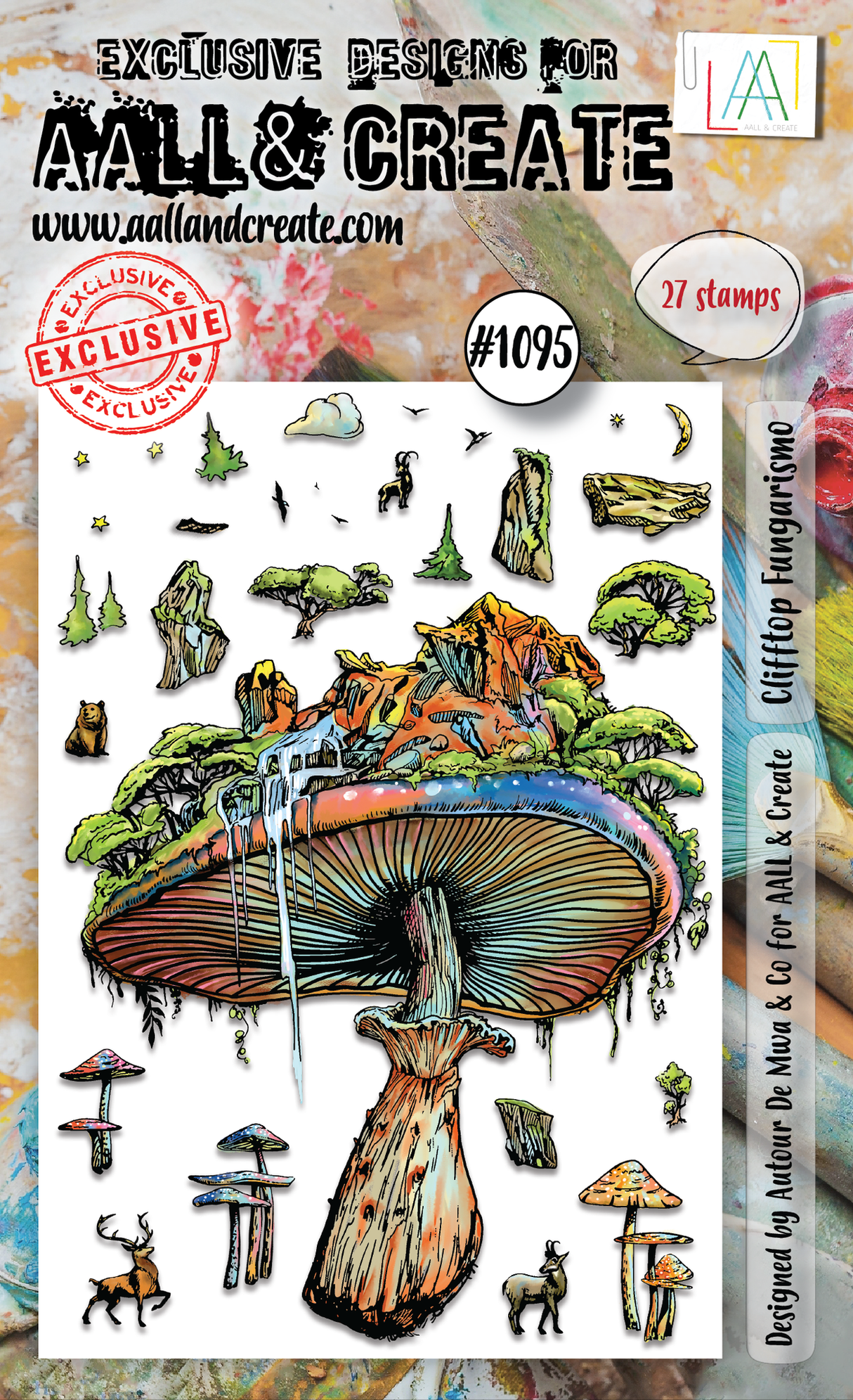 AALL & Create - A6 Stamp Set - Clifftop Fungarismo - #1095