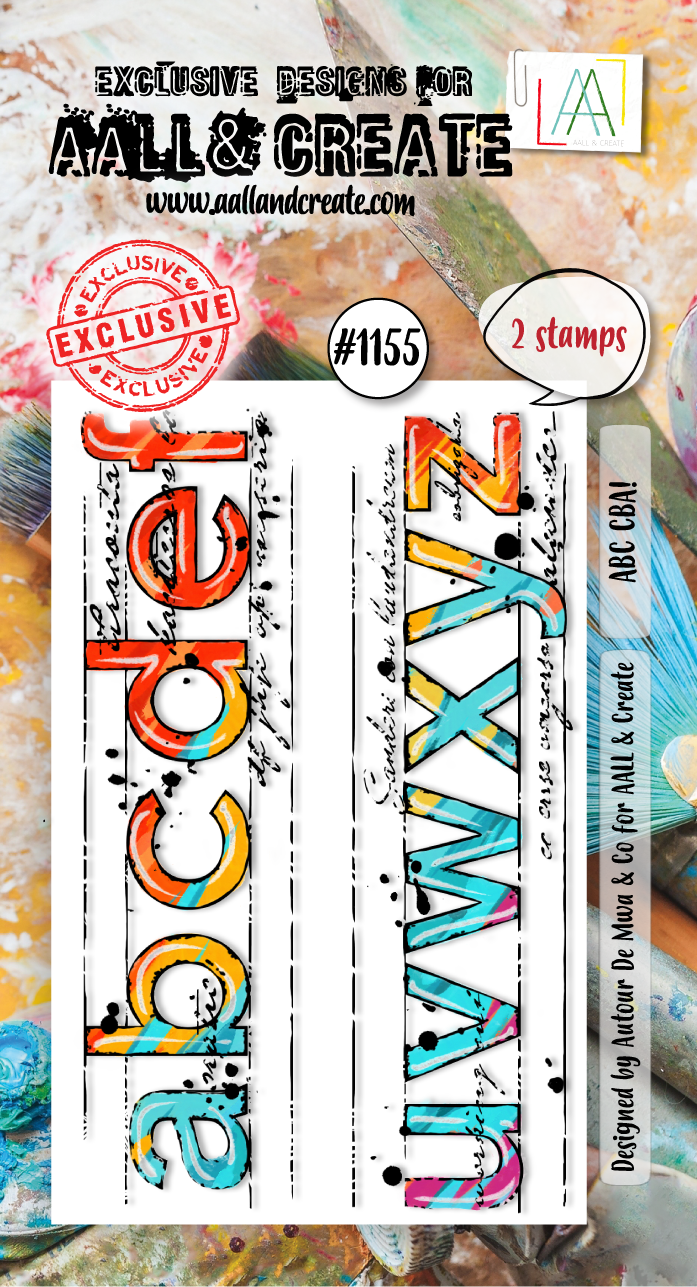 AALL & Create - A8 Stamp Set - ABC CBA! - #1155