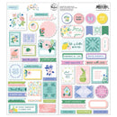 Pinkfresh Studio - Happy Blooms - Cardstock Stickers