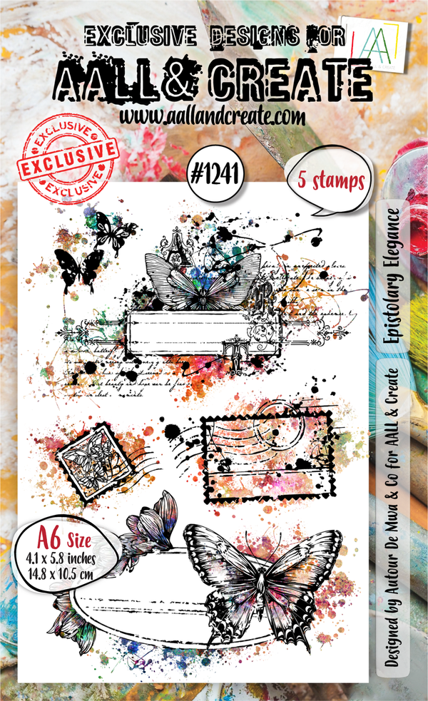 AALL & Create - A6 Stamp Set - Epistolary Elegance - #1241