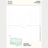 Simple Stories - 6x8 SN@P! - Pocket Binder Inserts