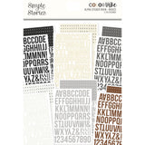 Simple Stories - Color Vibe - Alpha Sticker Books - Basics
