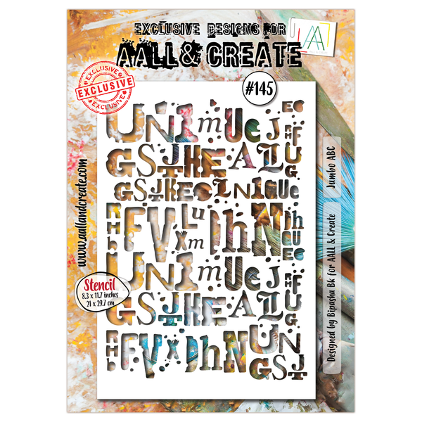 AALL & Create - A4 Stencil - Jumbo ABCs - #145