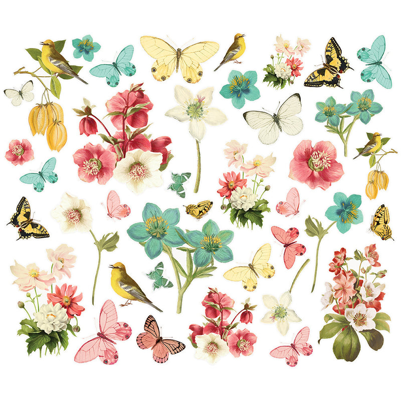 Simple Stories - Simple Vintage Cottage Fields - Floral Bits