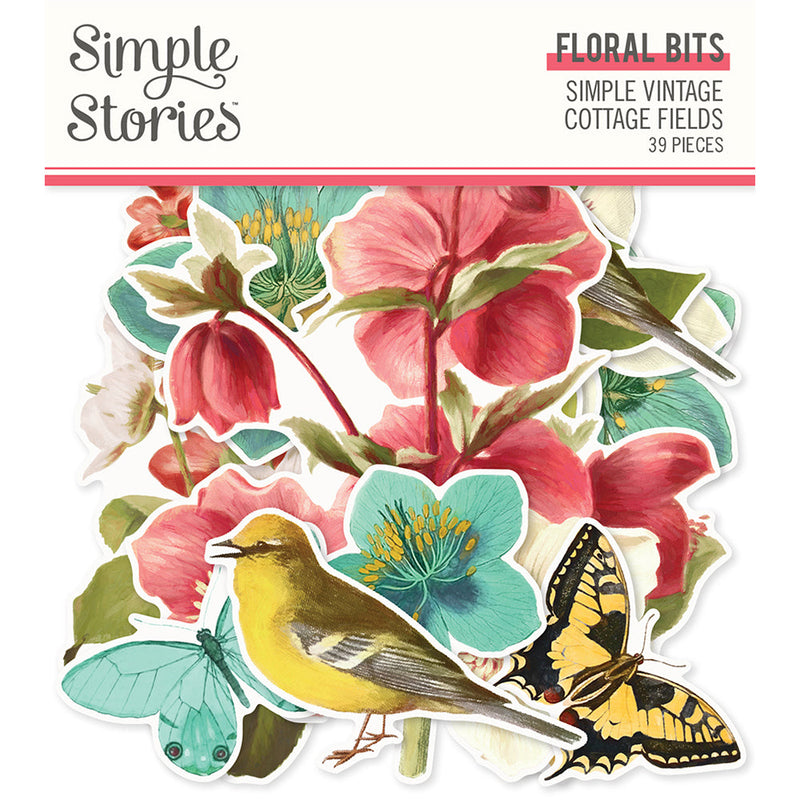 Simple Stories - Simple Vintage Cottage Fields - Floral Bits
