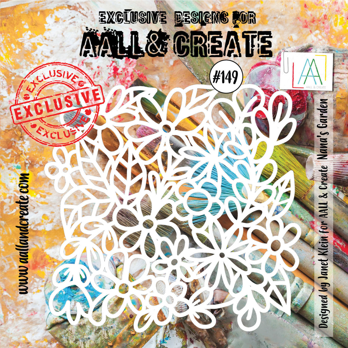 AALL & Create - 6"x6" Stencil - Nana's Garden - #149