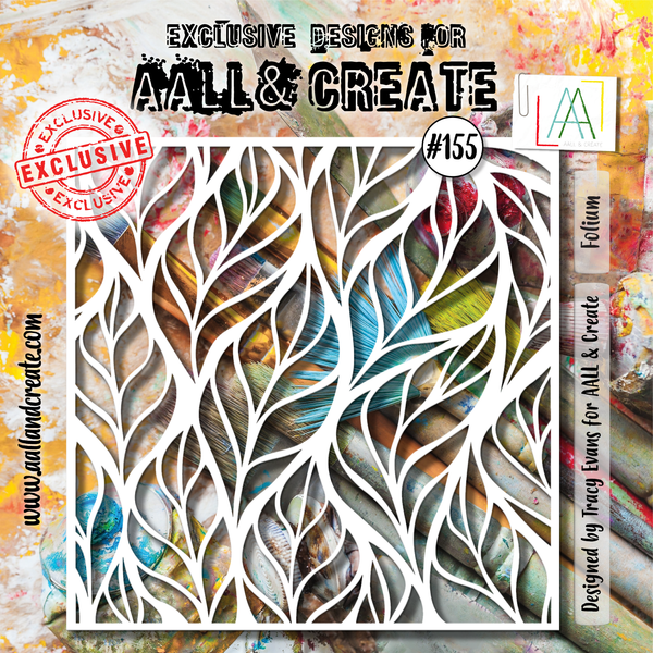 AALL & Create - 6"x6" Stencil - Folium - #155