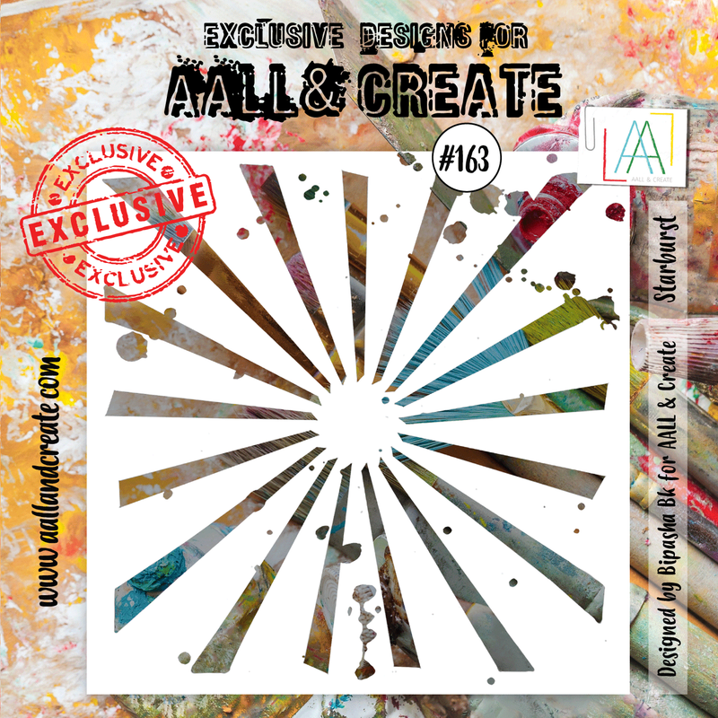AALL & Create - 6"x6" Stencil - Starburst - #163