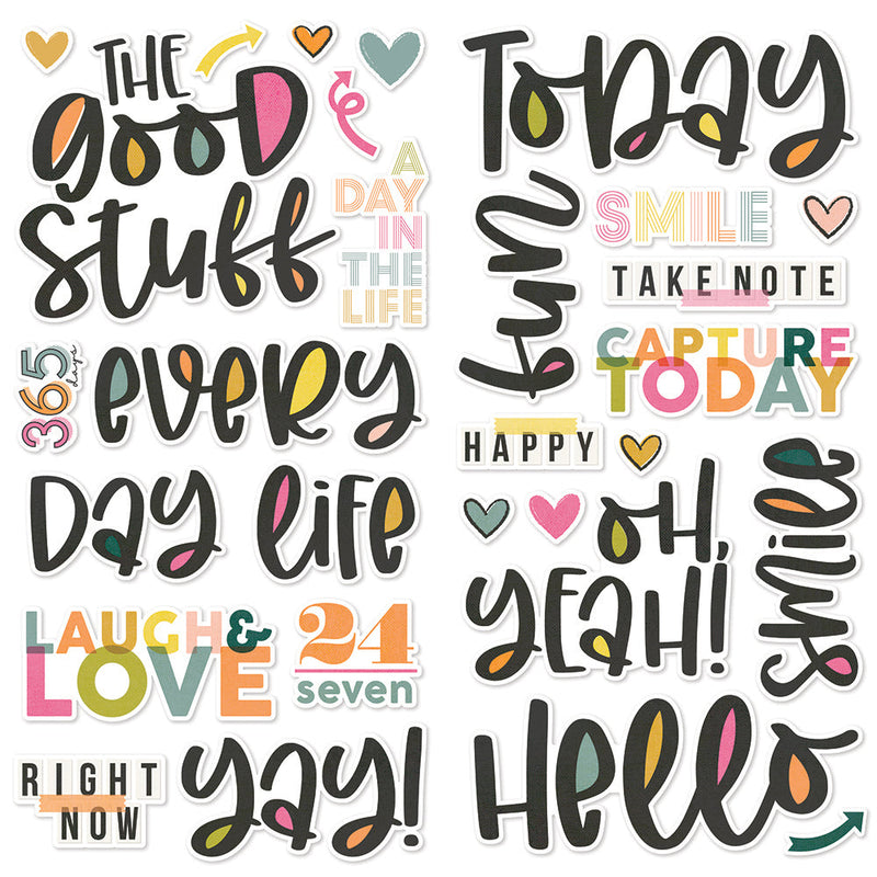 Simple Stories - Good Stuff - Foam Stickers