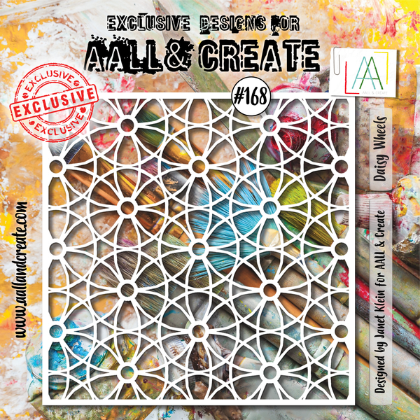 AALL & Create - 6"x6" Stencil - Daisy Wheels - #168