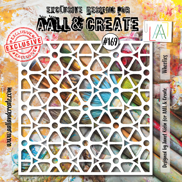 AALL & Create - 6"x6" Stencil - Wheelies - #169