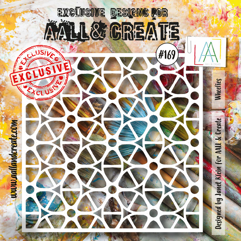 AALL & CREATE - 6"X6" STENCIL - WHEELIES