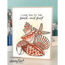Honey Bee Stamps - Seashells - 6x8 Stamp Set