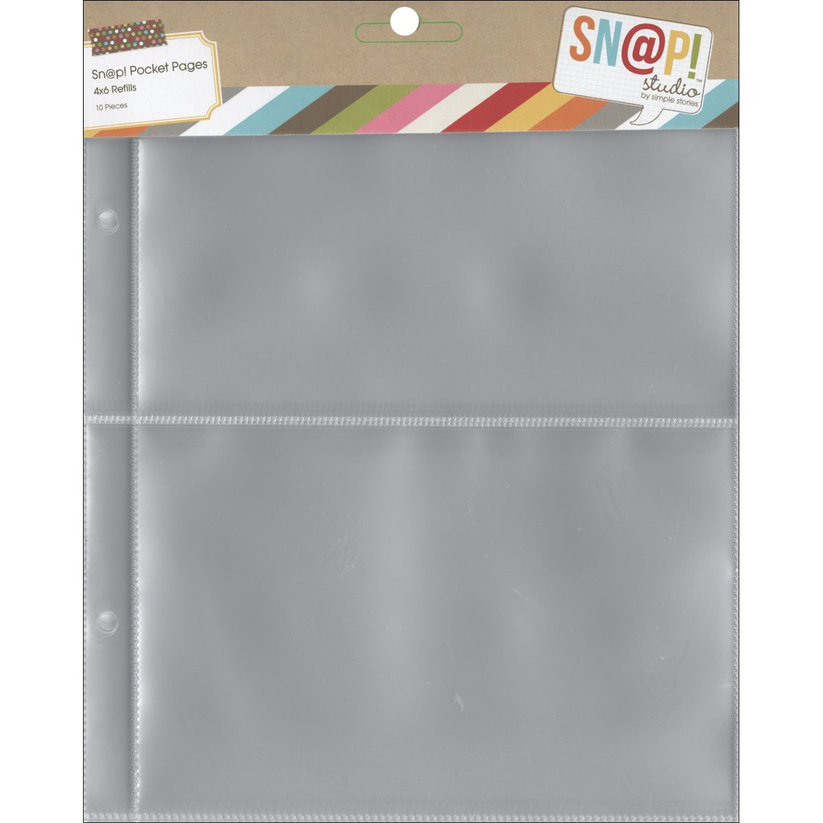 Simple Stories - Sn@p! Pocket Pages For 6"X8" Binders - 4"X6" Pockets