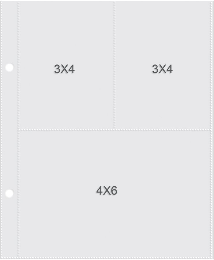 Simple Stories - Sn@p! Pocket Pages For 6"X8" Binders - 4"X6" & 3"X4" Pockets