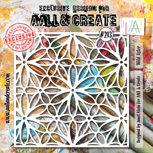 AALL & Create - 6"x6" Stencil - Wild Aster - #213