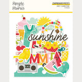 ***Pre-Order*** Simple Stories - Sweet Summertime - Chipboard Pieces