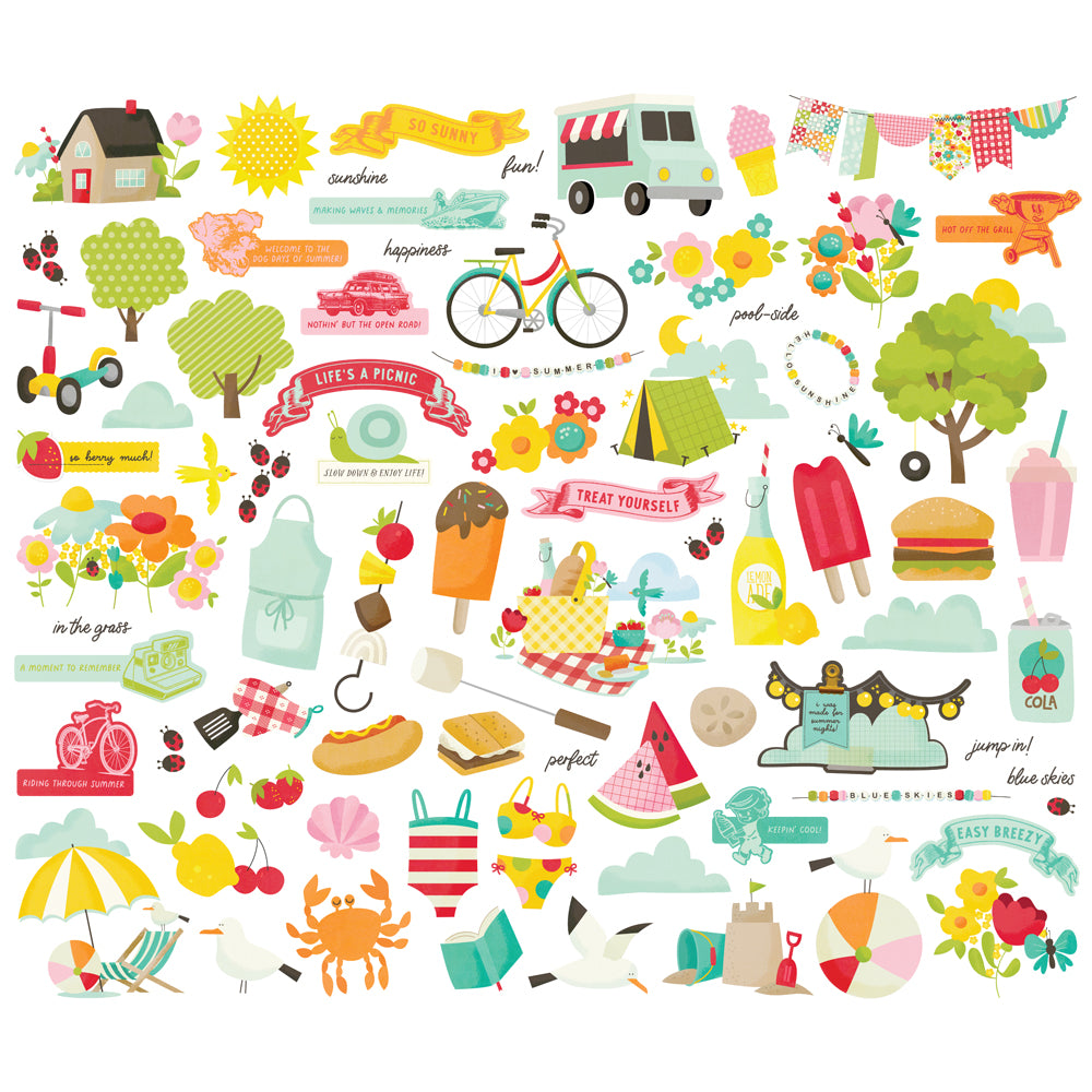 ***Pre-Order*** Simple Stories - Sweet Summertime - Bits & Pieces