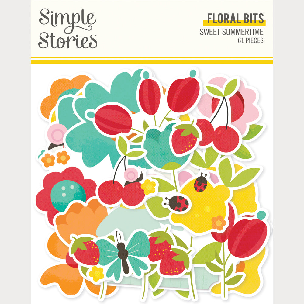 ***Pre-Order*** Simple Stories - Sweet Summertime - Floral Bits & Pieces